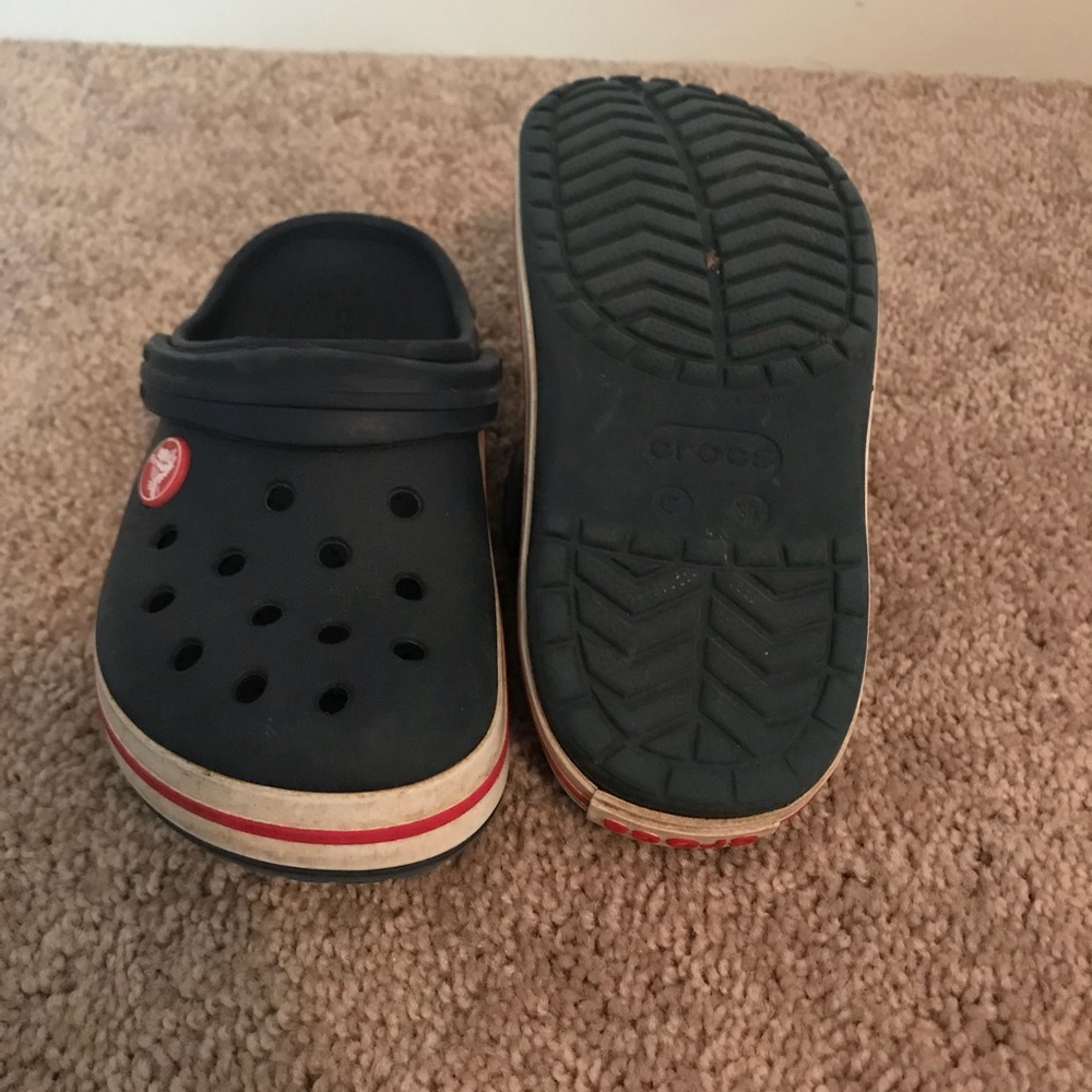 Little Boys Navy Blue Crocs